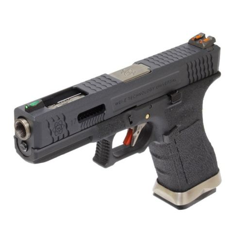 WE Glock 17 T5 Black/Silver GBB Airsoft Tabanca