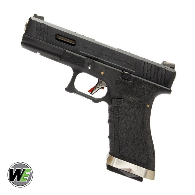 WE Glock 17 T5 Black/Silver GBB Airsoft Tabanca
