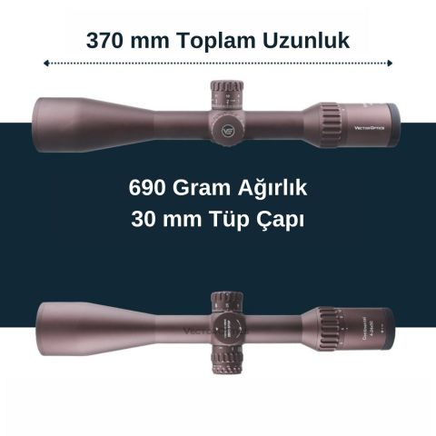 Continental x6 4-24x50 FDE Tactical Tüfek Dürbünü - Çöl Rengi