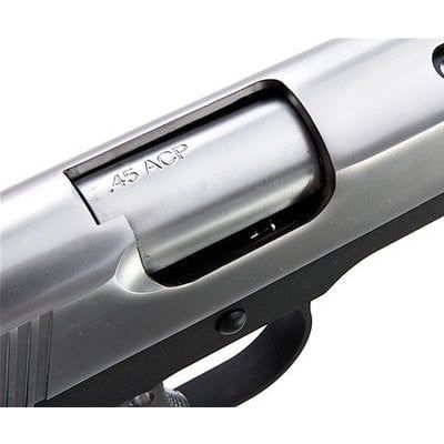 AW COLT 1911 COMPACT Silver Slide Full Metal Airsoft GBB Tabanca NE1003