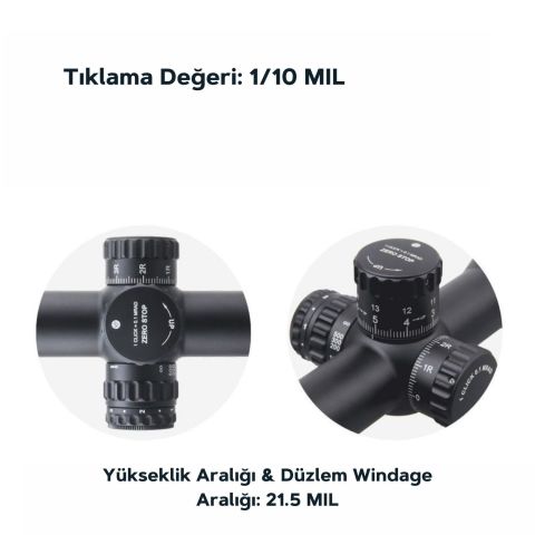 Continental x6 3-18x50 ARI Tactical Lock Tüfek Dürbünü