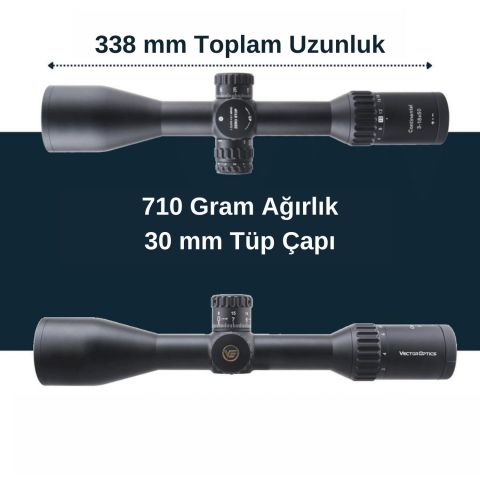 Continental x6 3-18x50 ARI Tactical Lock Tüfek Dürbünü