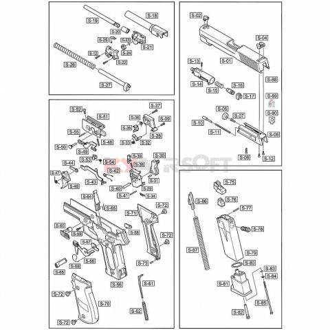 WE F226 - F228 - F229 - MK25 Magazine Output Valve/ Gaz Çıkış Valfi Parça #78