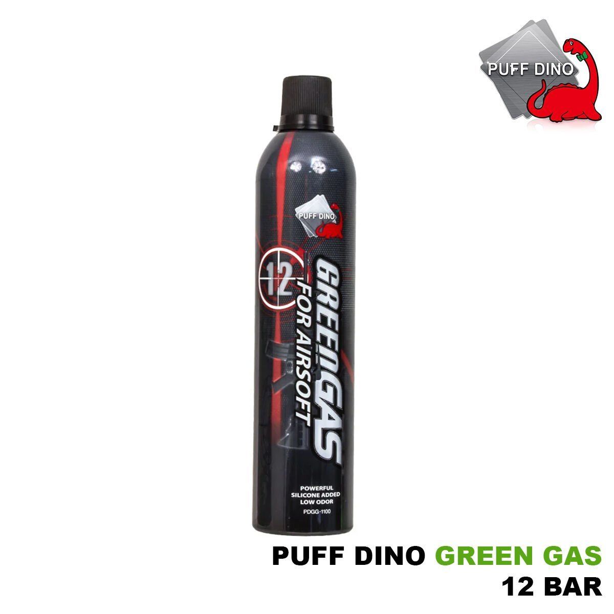 Puff Dino Green Gas 600 ML