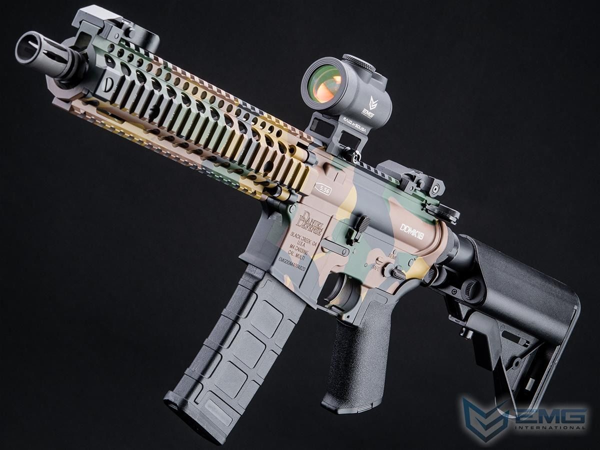 EMG Daniel Defense Lisanslı DDMK18 WOODLAND Airsoft AEG Tüfeği, CYMA Platinum QBS