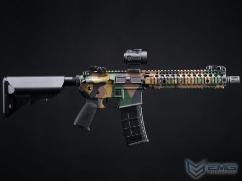 EMG Daniel Defense Lisanslı DDMK18 WOODLAND Airsoft AEG Tüfeği, CYMA Platinum QBS