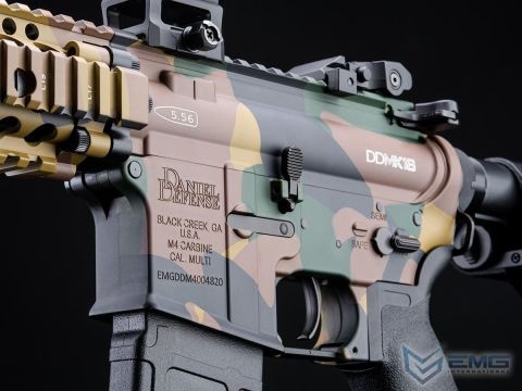 EMG Daniel Defense Lisanslı DDMK18 WOODLAND Airsoft AEG Tüfeği, CYMA Platinum QBS