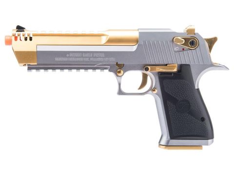 WE AW DESERT EAGLE L6 GOLD SILVER GAS GBB AIRSOFT TABANCA DE0205