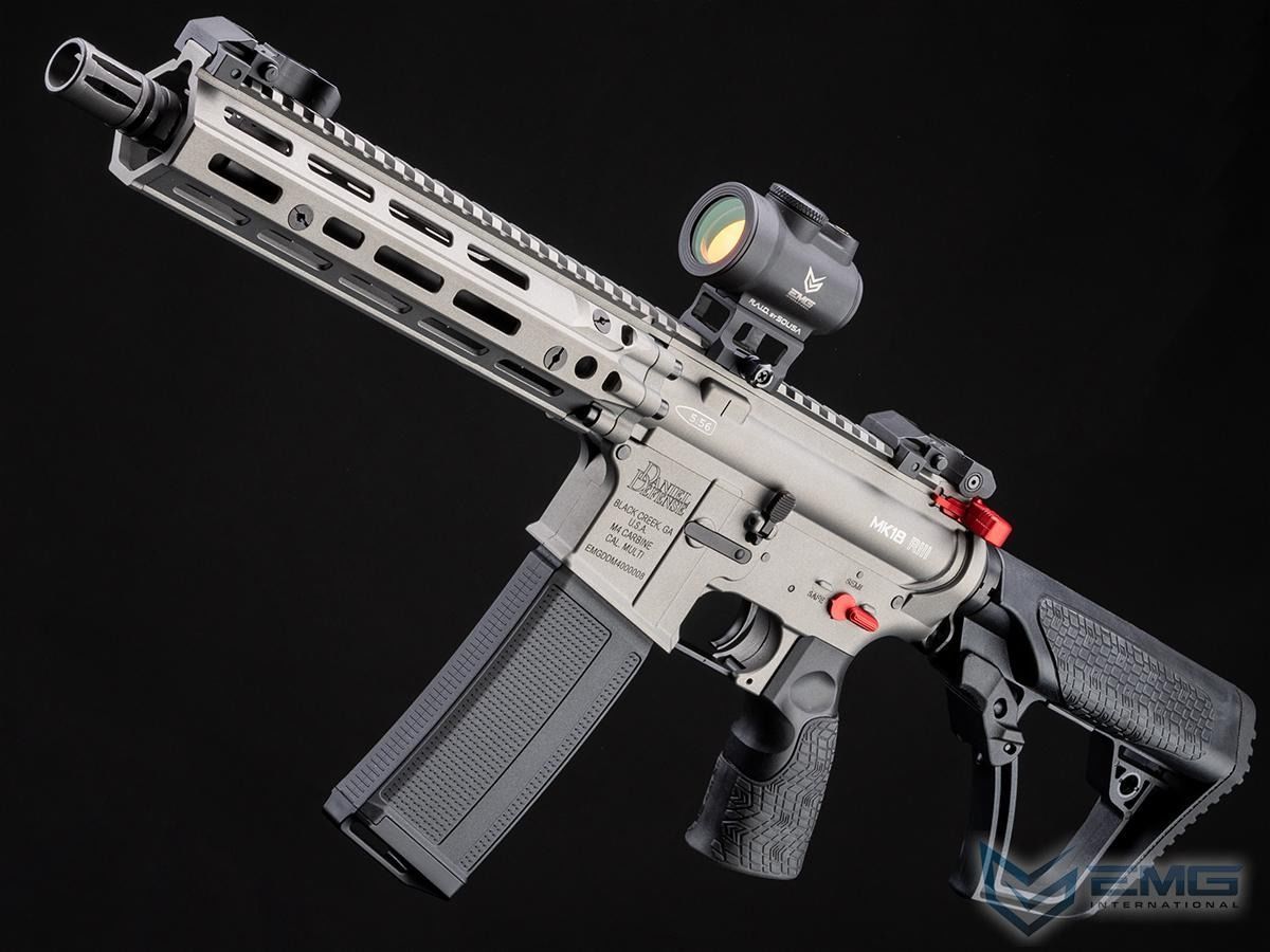 EMG HELIOS Daniel Defense Lisanslı MK18 RIII SILVER Airsoft AEG Tüfeği, CYMA Platinum