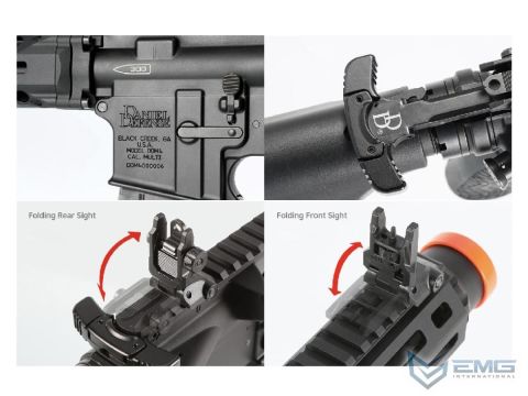 EMG HELIOS Daniel Defense Lisanslı MK18 RIII DESERT Airsoft AEG Tüfeği, CYMA Platinum QBS