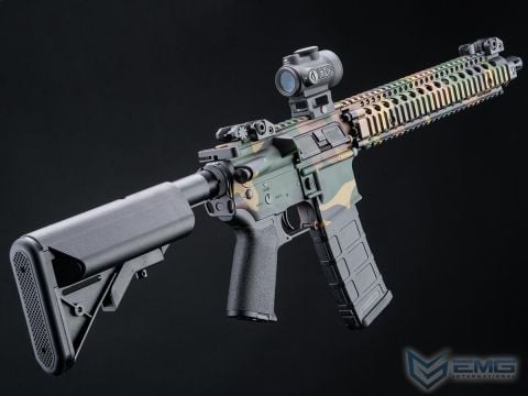 EMG Daniel Defense Lisanslı DDM4A1 WOODLAND Airsoft AEG Tüfeği, CYMA Platinum QBS