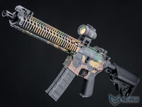 EMG Daniel Defense Lisanslı DDM4A1 WOODLAND Airsoft AEG Tüfeği, CYMA Platinum QBS