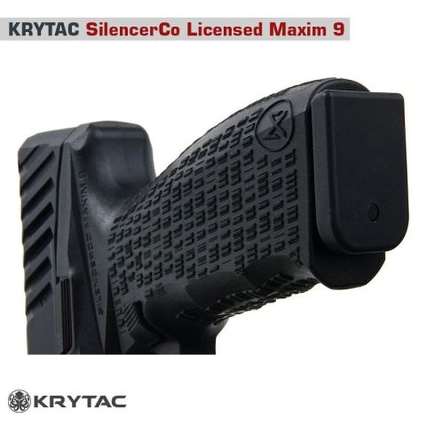 KRYTAC SilencerCo Maxim9 CO2 POWER Airsoft Tabanca SIYAH