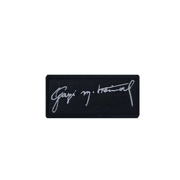 GAZI MUSTAFA KEMAL IMZASI ATATURK PATCH -  SIYAH