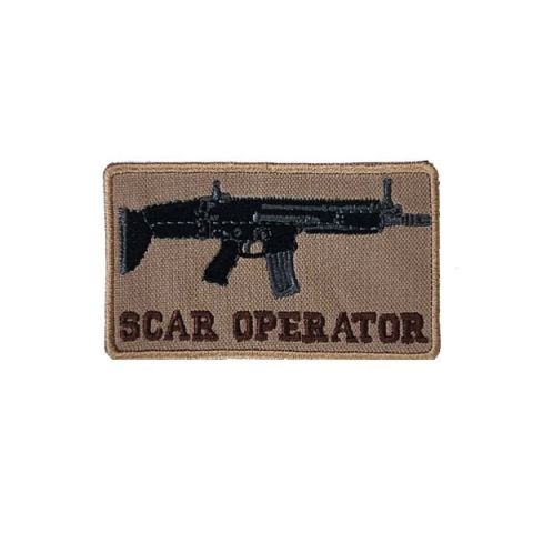 SCAR OPERATOR TACTICAL PATCH -TAN - ÇÖL SIYAH