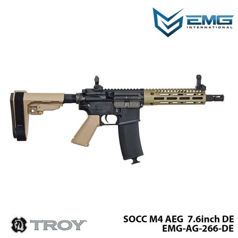 Airsoft Tüfek KİNG ARMS EMG Troy Industries SOCC M4 7.6'' EMG-AG-266-DE