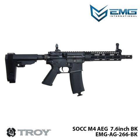 Airsoft Tüfek KİNG ARMS EMG Troy Industries SOCC M4 7.6'' EMG-AG-266-BK