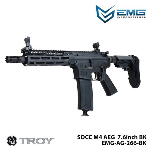 Airsoft Tüfek KİNG ARMS EMG Troy Industries SOCC M4 7.6'' EMG-AG-266-BK