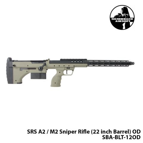 Airsoft Tüfek Sniper SILVERBACK Silverback SRS A2 / M2 22''-HAKİ-SBA-BLT-12OD