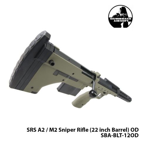 Airsoft Tüfek Sniper SILVERBACK Silverback SRS A2 / M2 22''-HAKİ-SBA-BLT-12OD