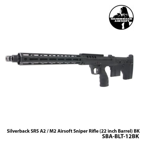 Airsoft Tüfek Sniper SILVERBACK Silverback SRS A2 / M2 16''-SİYAH-SBA-BLT-12BK