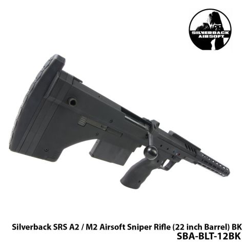 Airsoft Tüfek Sniper SILVERBACK Silverback SRS A2 / M2 16''-SİYAH-SBA-BLT-12BK