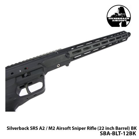 Airsoft Tüfek Sniper SILVERBACK Silverback SRS A2 / M2 16''-SİYAH-SBA-BLT-12BK