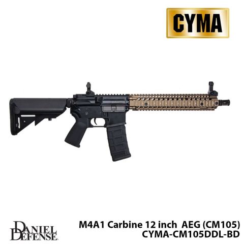 Airsoft Tüfek CYMA Platinum Daniel Defense M4A1 Carbine 12'' CM105DDL-BD