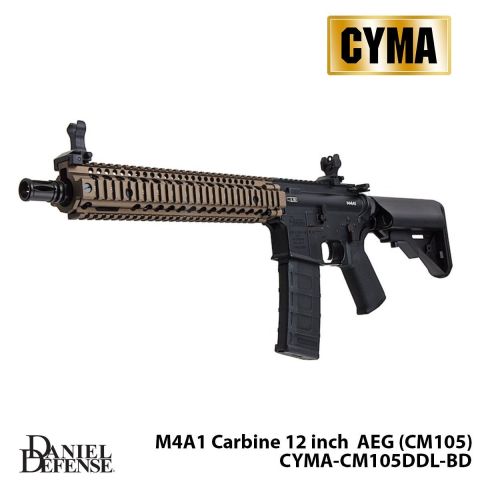 Airsoft Tüfek CYMA Platinum Daniel Defense M4A1 Carbine 12'' CM105DDL-BD