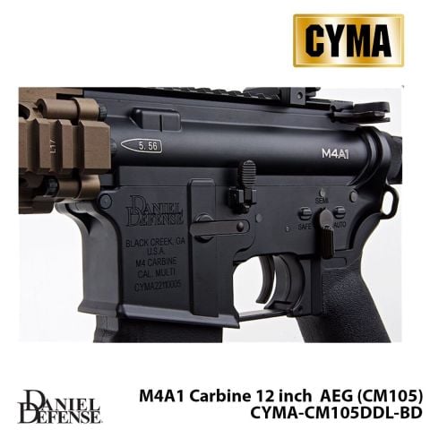 Airsoft Tüfek CYMA Platinum Daniel Defense M4A1 Carbine 12'' CM105DDL-BD