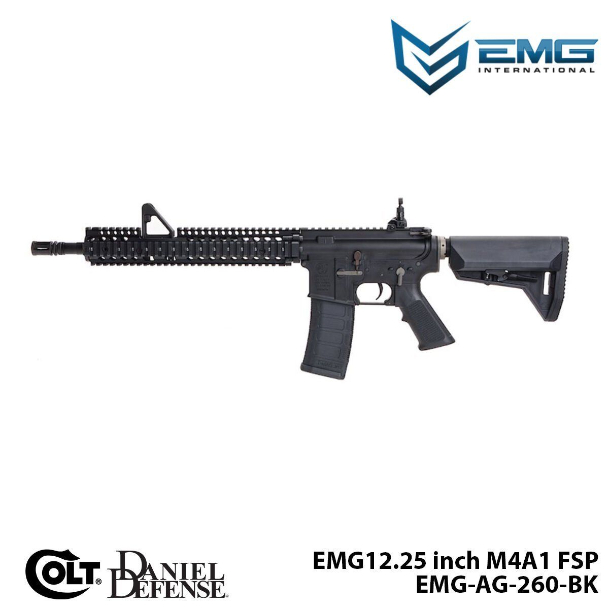 Airsoft Tüfek KİNG ARMS EMG Colt Licensed Daniel Defense 12.25'' M4A1 FSP (EMG-AG-260-BK)