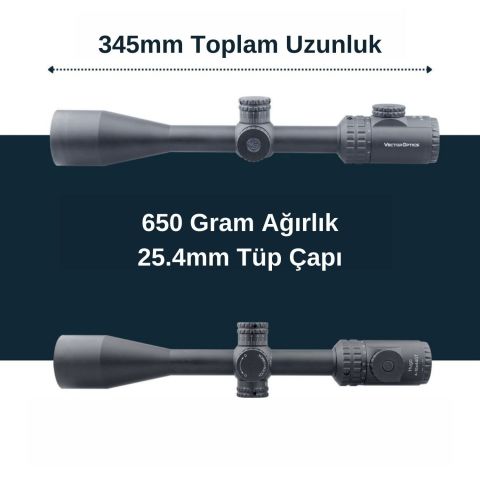 Vector Optics Hugo 4-16x44GT SFP Tüfek Dürbünü SCOL-30