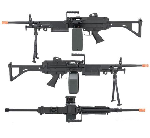 A&K FN Licensed ''Middleweight'' M249 Airsoft Machine Gun (MK I /Black)