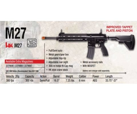 HK416 M27-IAR AIRSOFT AEG