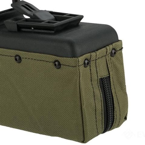 A&K 1500 BB Airsoft M249 AEG Tüfek Box Şarjör - Yeşil