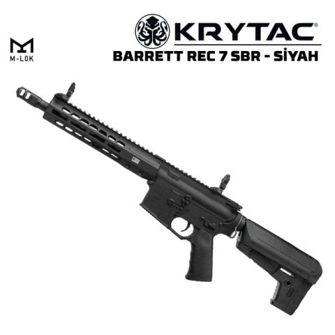 KRYTAC Barrett REC7 SBR M-LOK AEG Airsoft Tüfek - Siyah