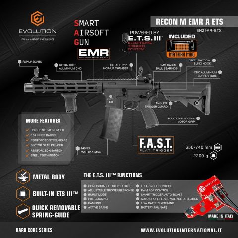 Airsoft Tüfek Evolution Recon M EMR A ETS *EH29AR-ETS*