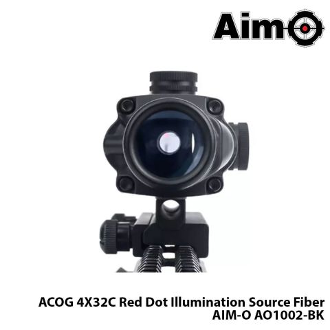 Dürbün ACOG 4X32C Red Dot Illumination Source Fiber-SİYAH AIM-O AO1002-BK