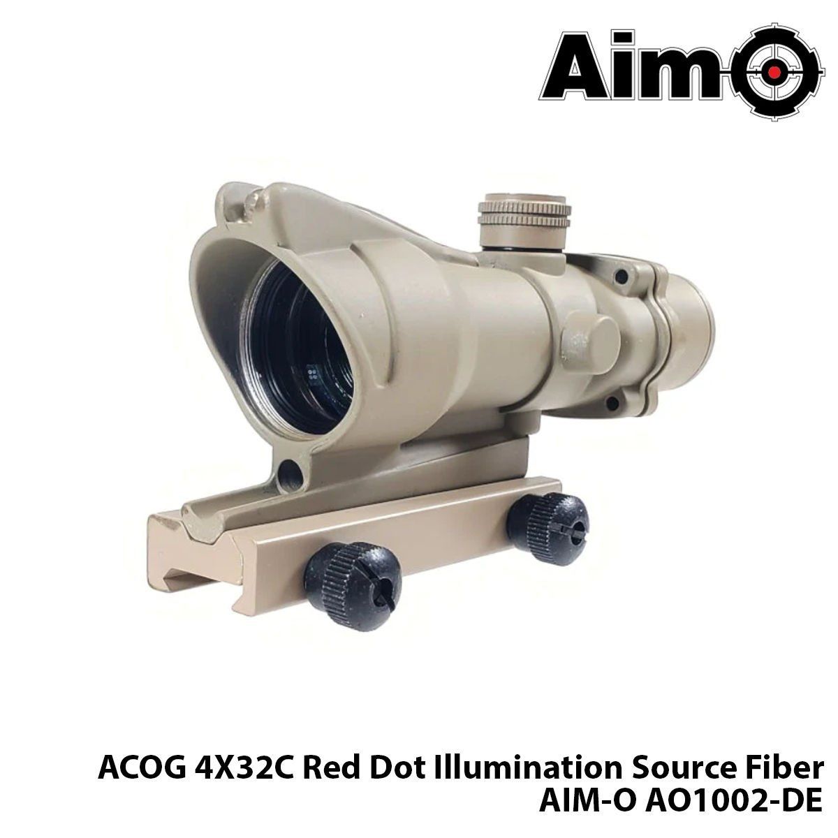 Dürbün ACOG 4X32C Red Dot Illumination Source Fiber-TAN AIM-O AO1002-DE