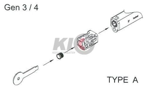 WE Umarex AW G19 (Gen3/Gen4) COMPENSATOR KIT - Siyah