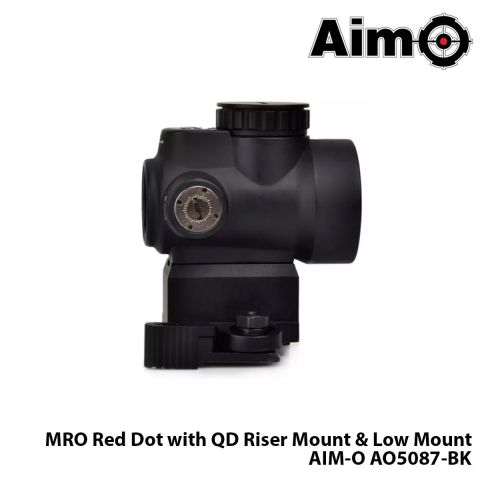 Red-Dot MRO with QD Riser Mount & Low Mount-SİYAH AIM-O AO5087-BK