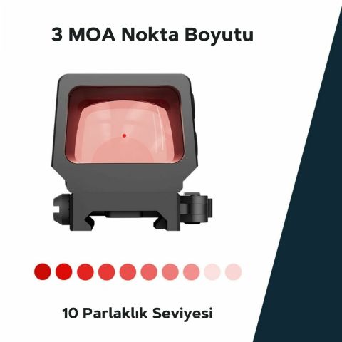 Vector Optics FRENZY PLUS 1X22X32 SMR SOLAR MultiReticle Reddot Nişangah
