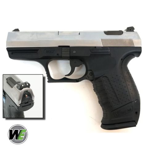 WE 99 FULL METAL Airsoft WALTHER -Canik TP9 Tipi-SILVER Airsoft Tabanca