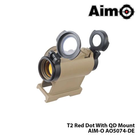 Red/Green-Dot T2 With QD Mount-TAN AIM-O AO5074-DE