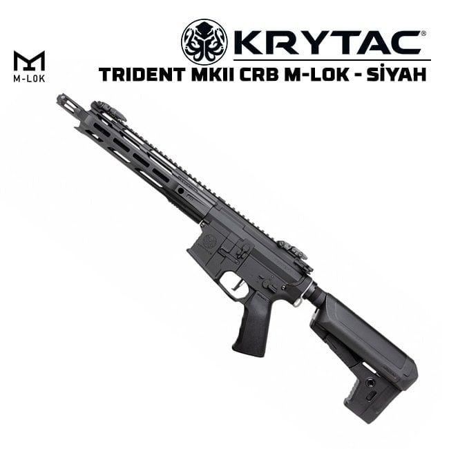 KRYTAC TRIDENT MKII CRB M-LOK AEG AIRSOFT TÜFEK - SİYAH