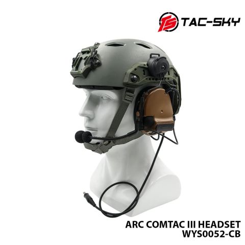 Telsiz Kulaklığı-Kask Tipi-TAN-TAC-SKY ARC COMTAC III WYS0052-CB