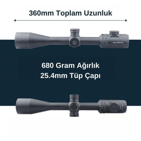 SCOL-32 Vector Optics Hugo 6-24x50GT SFP Tüfek Dürbünü