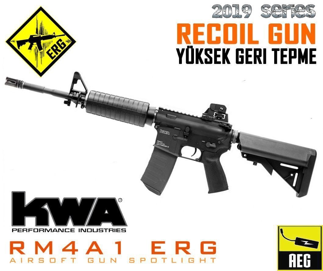 KWA AEG3 RM4A1 ERG Geri Tepmeli Airsoft Tüfek