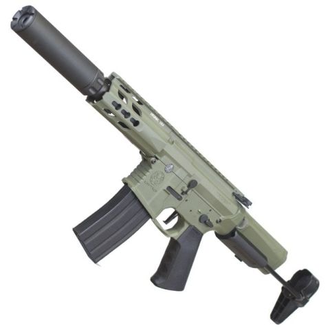 KRYTAC Trident MK2 PDW ''Mock Suppressor'' AEG Airsoft Tüfek - YEŞİL