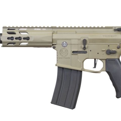 KRYTAC Trident MK2 PDW ''Mock Suppressor'' AEG Airsoft Tüfek - TAN